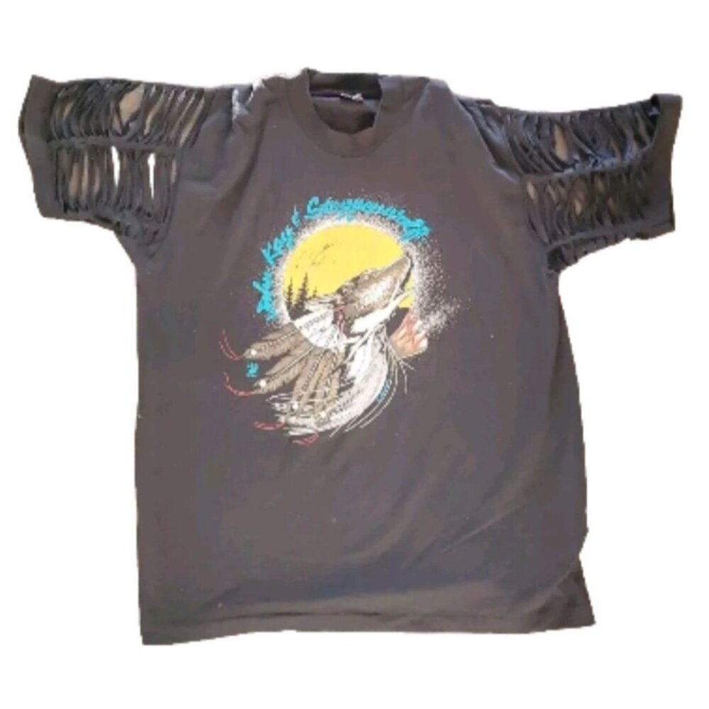 North American Tour 94 T-Shirt John Kay Steppenwolf XL Wolf Native Graphic Print